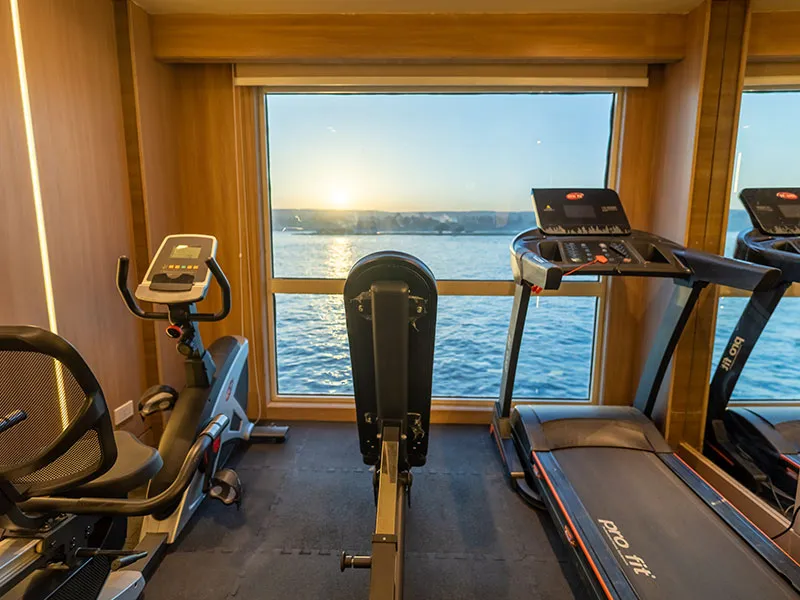 Gym aboard the Golden Boat Nile Cruise Nile cruise